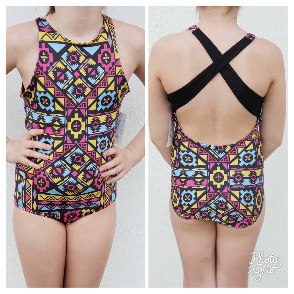 Heart & soul Cahoots Aztec leotard, Adult small
